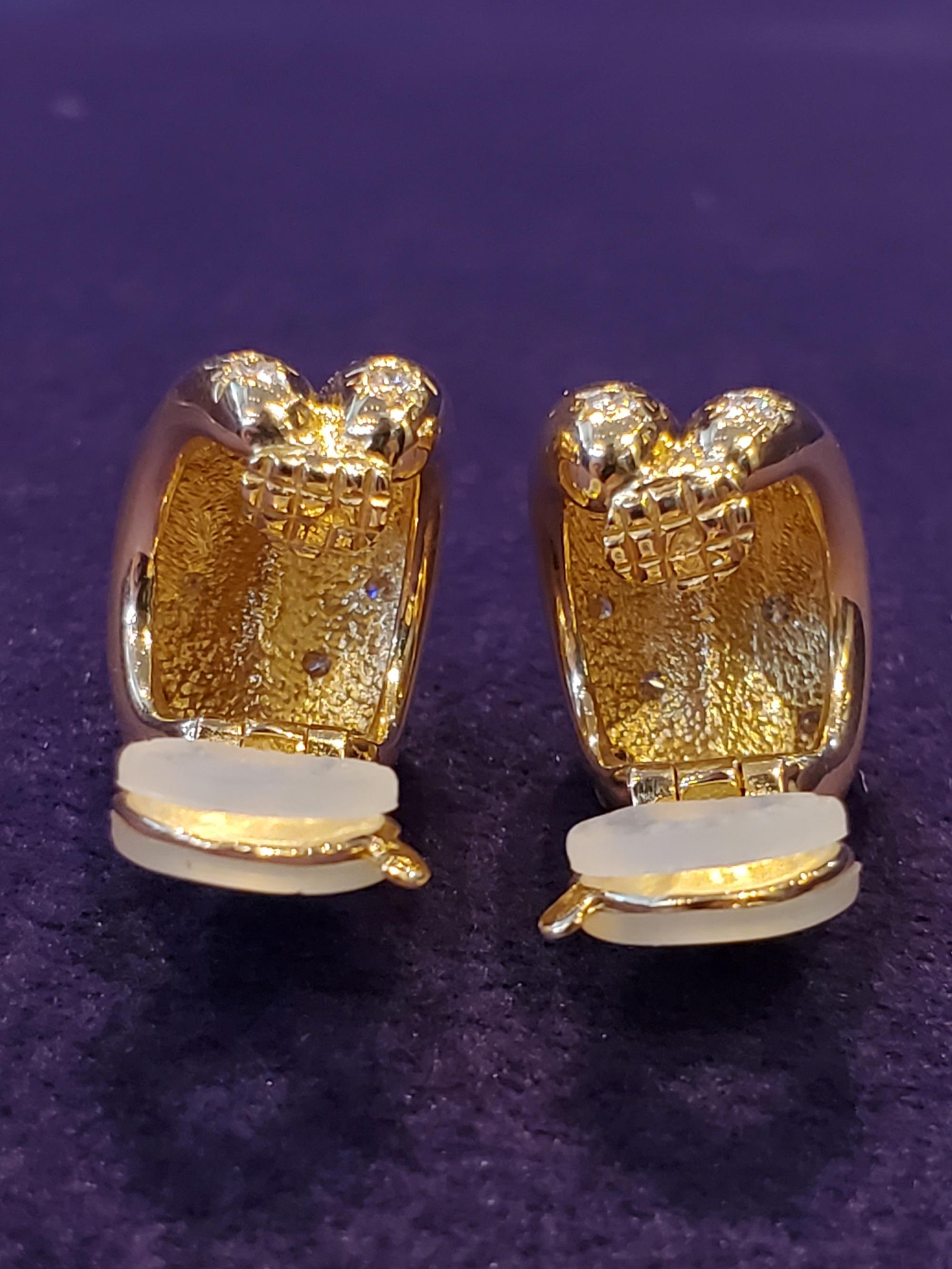 Retro Van Cleef & Arpels Diamond Earrings 6