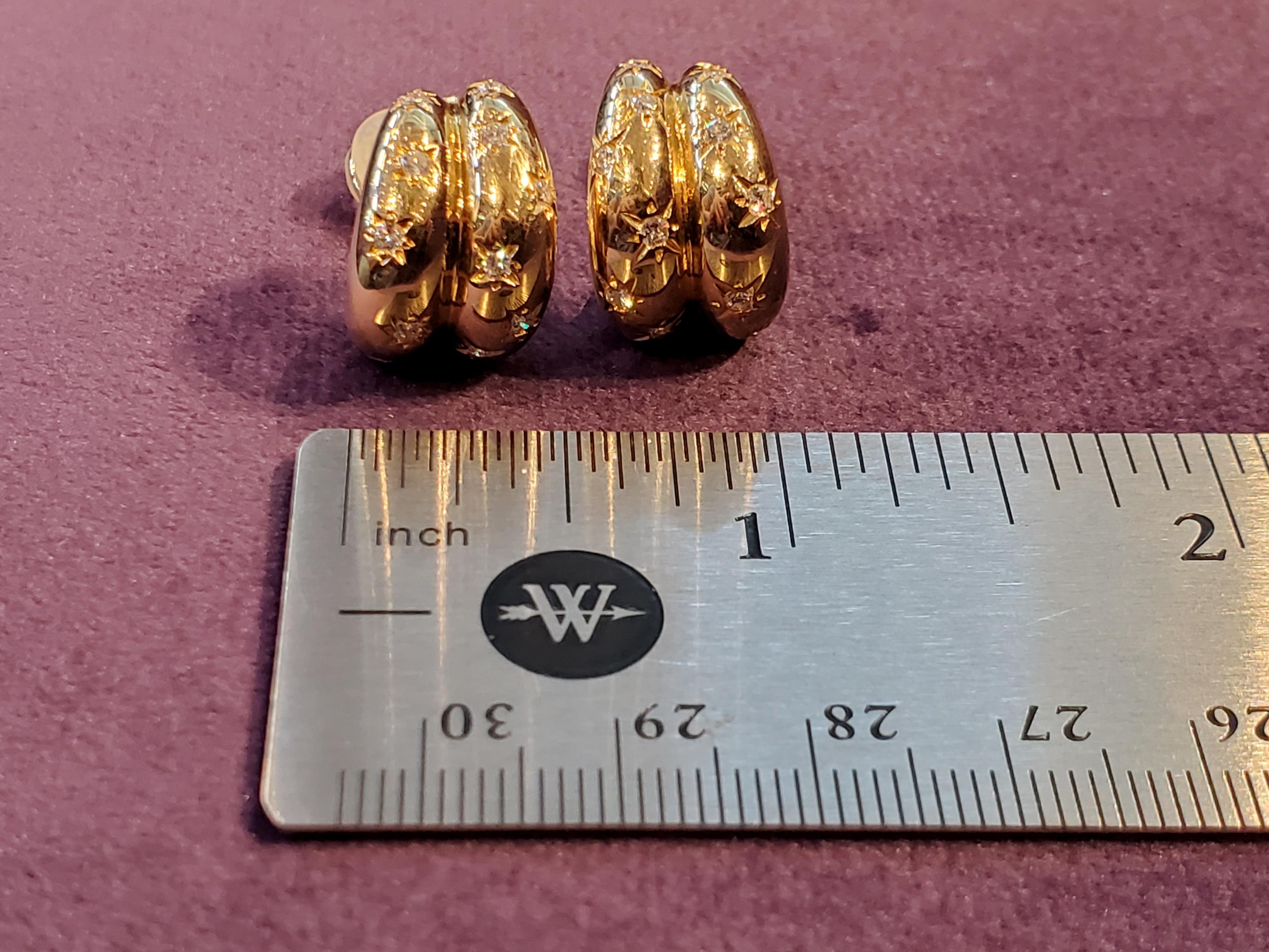 Retro Van Cleef & Arpels Diamond Earrings 4