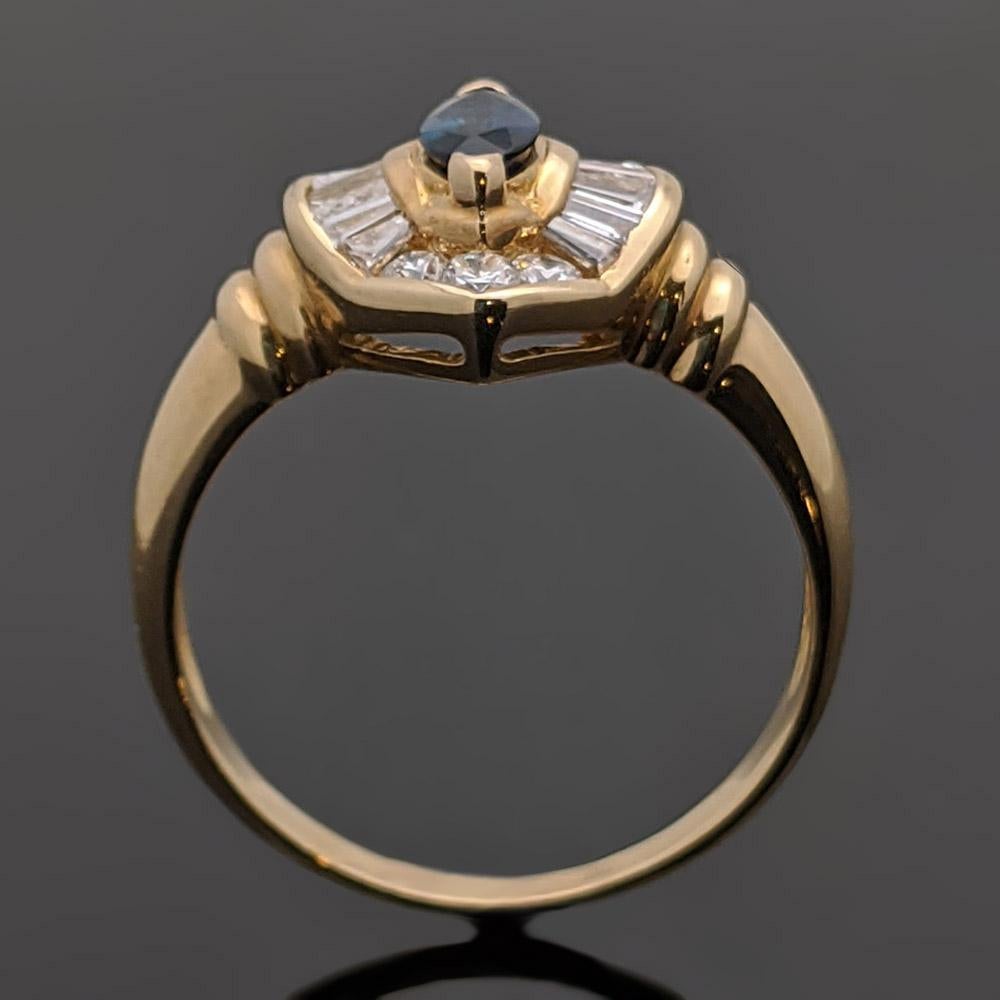 vintage sapphire rings gold