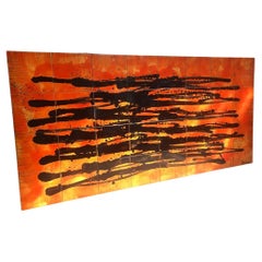 Retro Vintage Juliette Belarti Ceramic Tile Wall Art, Belgian Mid-Century, 1960s