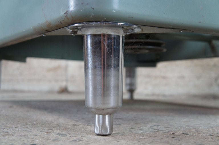 Retro Vintage Lau Indsutrial Box Fan Coffee Table Glass Top Reclaimed