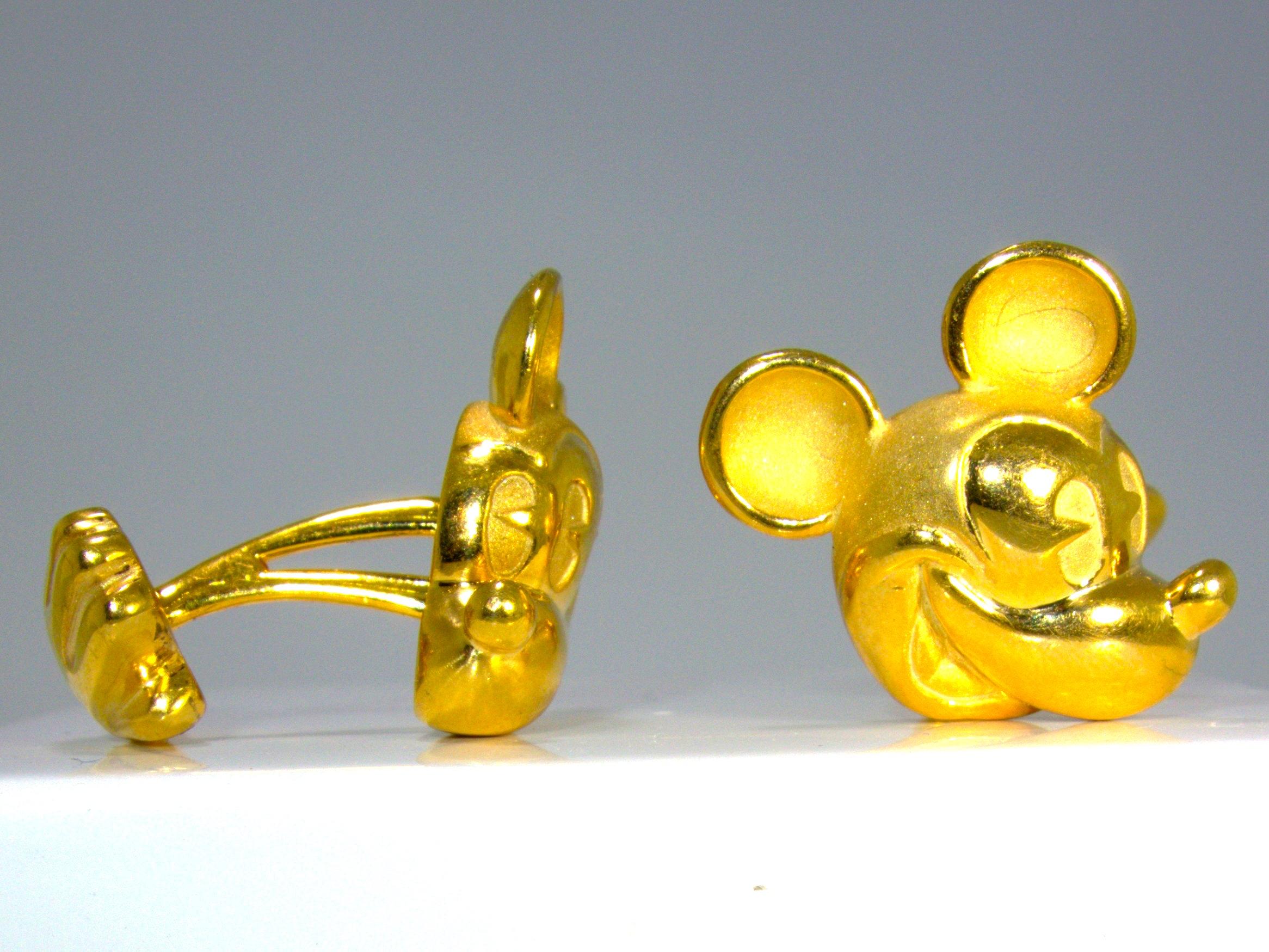mickey mouse cufflinks vintage