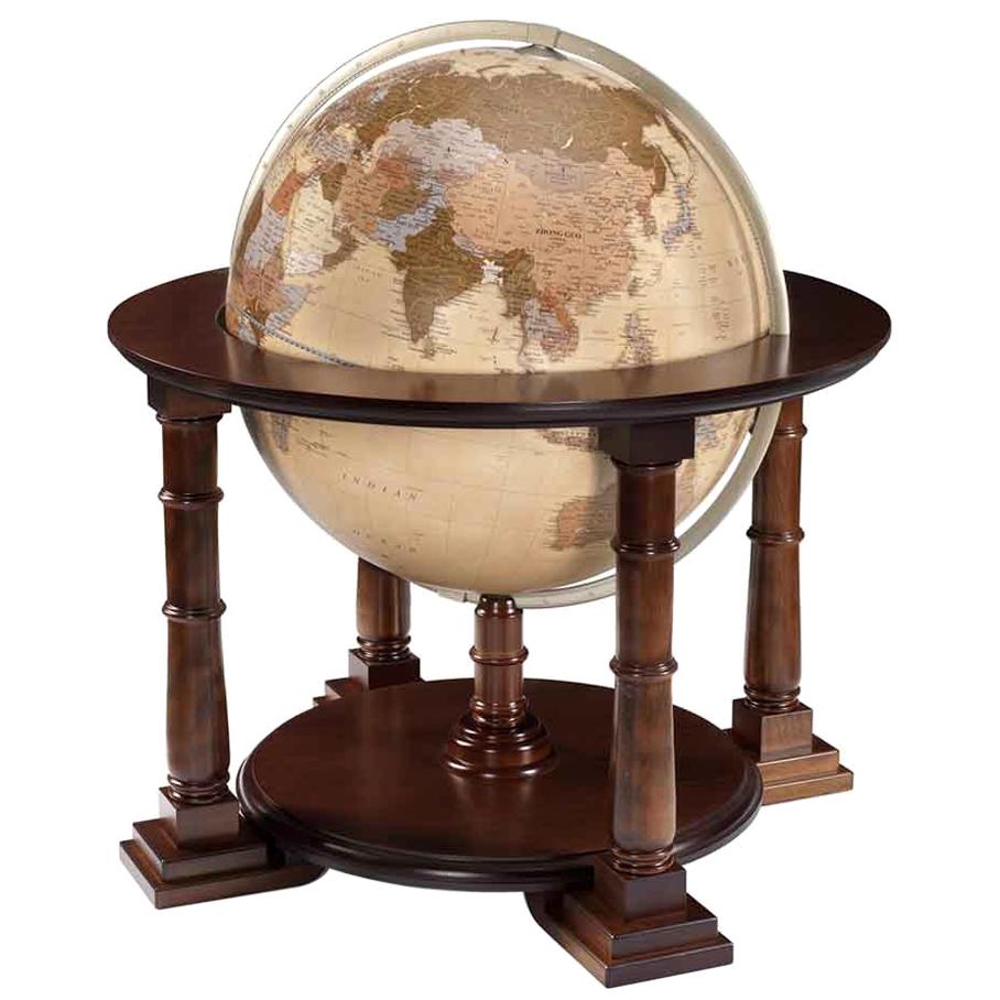 Retro Walnut Globe