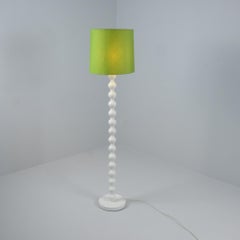 Retro White and Lime Green Floor Lamp by Ikea, Sweden c. 1970s