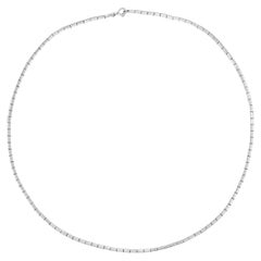 Antique White Gold Chain Necklace Early 20th Century