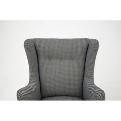Retro Wing Back Armchair, Polish Design, 1950s