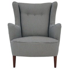 Retro Wing Back Armchair, Polish Design, 1950s
