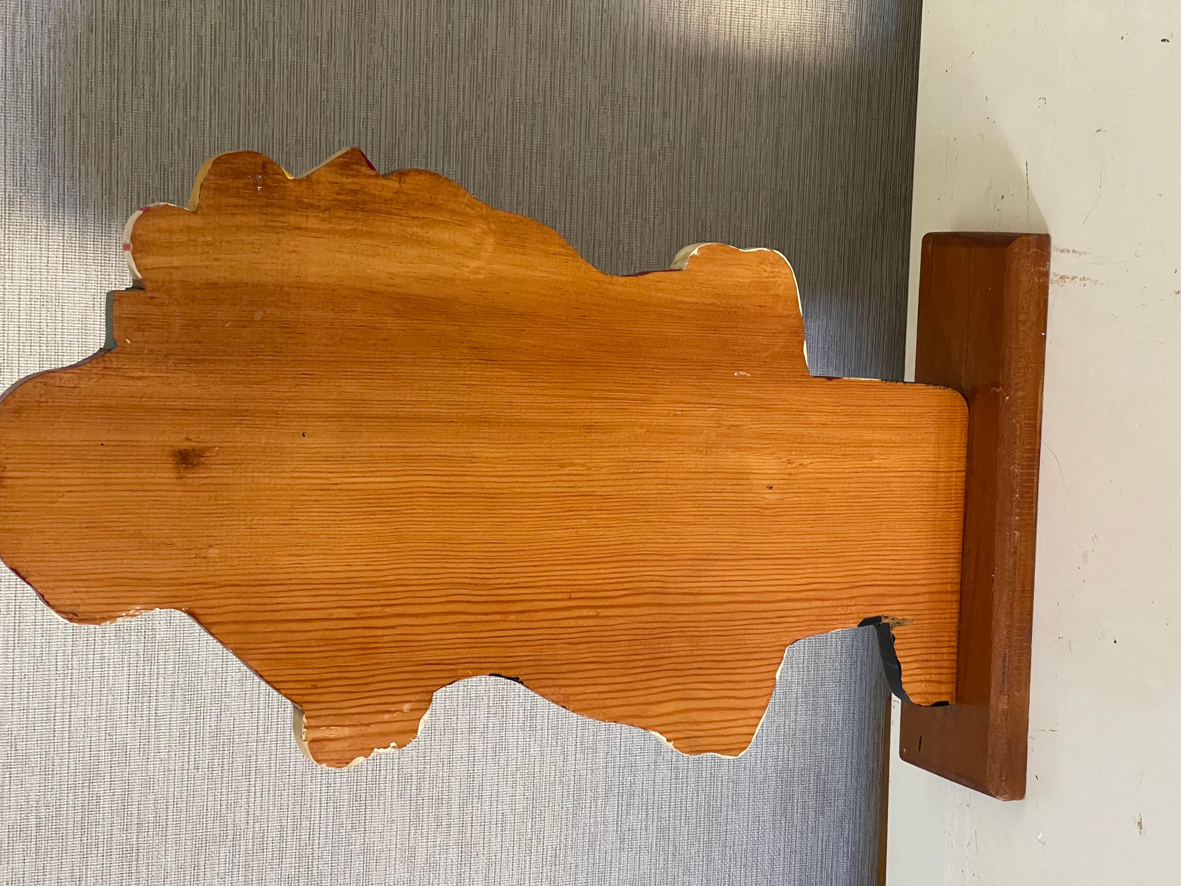 Americano Insegna retrò in legno di Babbo Natale in vendita
