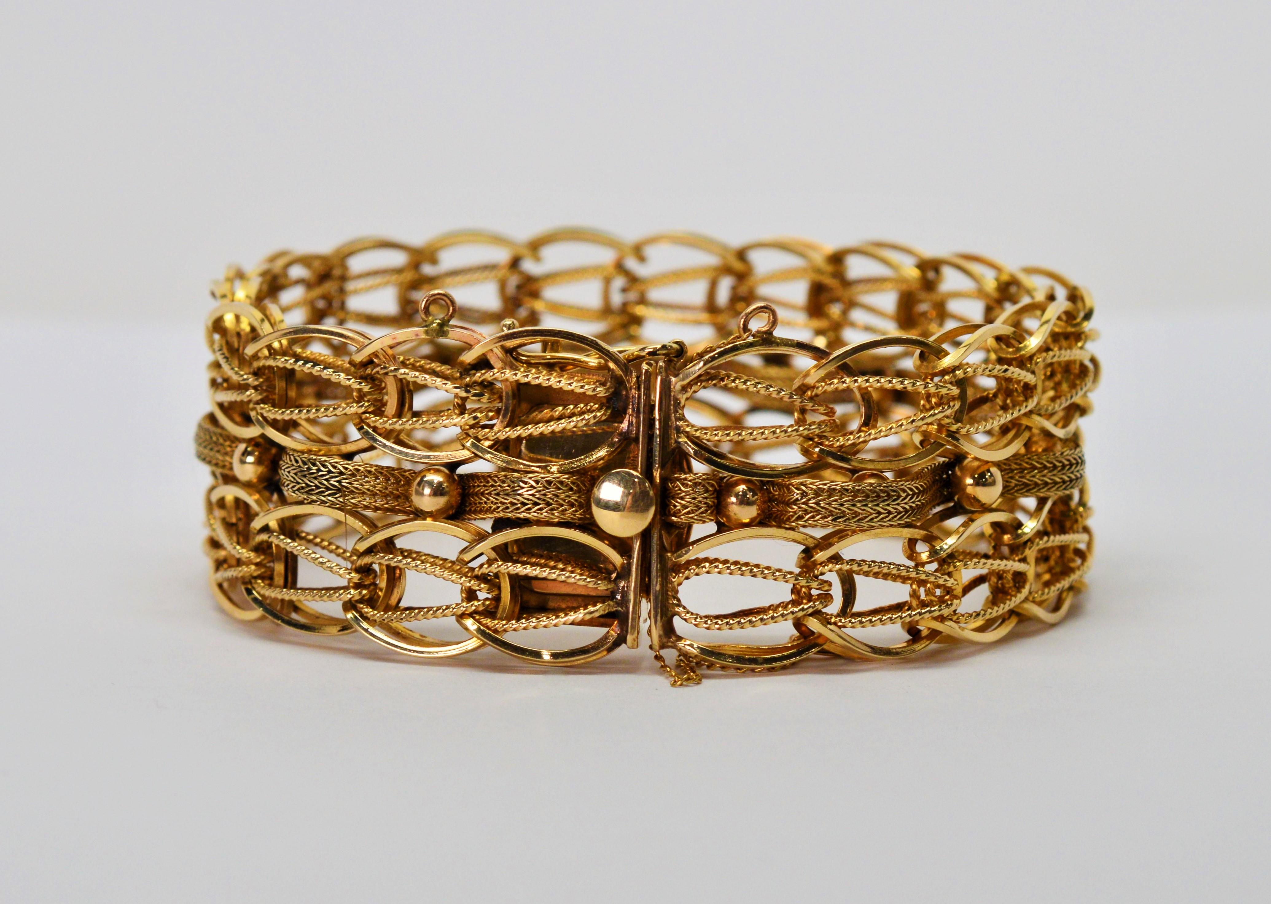 gold cuban link bracelet