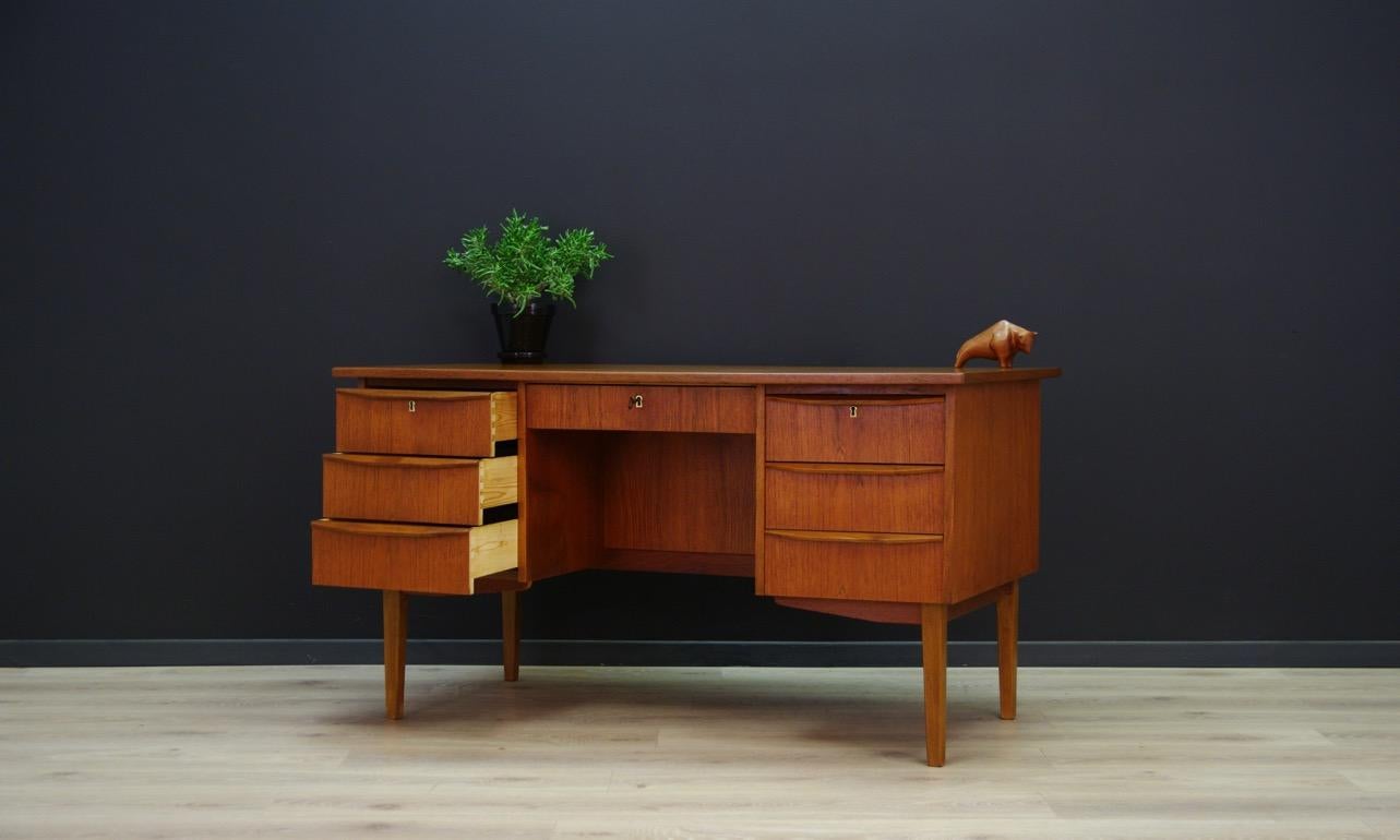 Retro Writing Desk Danish Design, 1960-1970 Teak 4