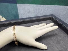 Bracelet rétro en or jaune 0,65 carat diamant naturel incolore Circa 1980