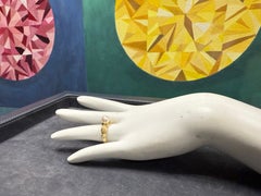 Retro Yellow Gold 7 mm South Sea Cultured Pearl Statement Ring Circa 1980