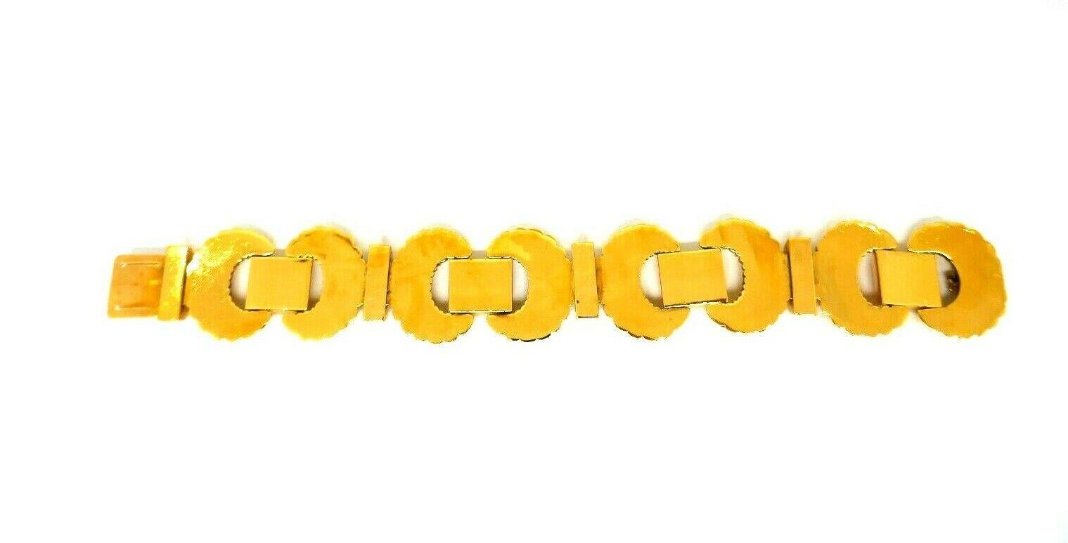 Women's Retro Yellow Gold Rose Gold Link Bracelet