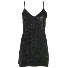 Retrofête Claire Sequined Chiffon Mini Dress Large