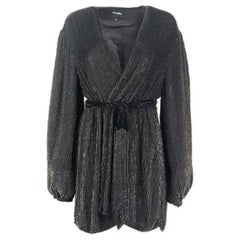 Retrofête Gabrielle Sequined Chiffon Wrap Dress Large