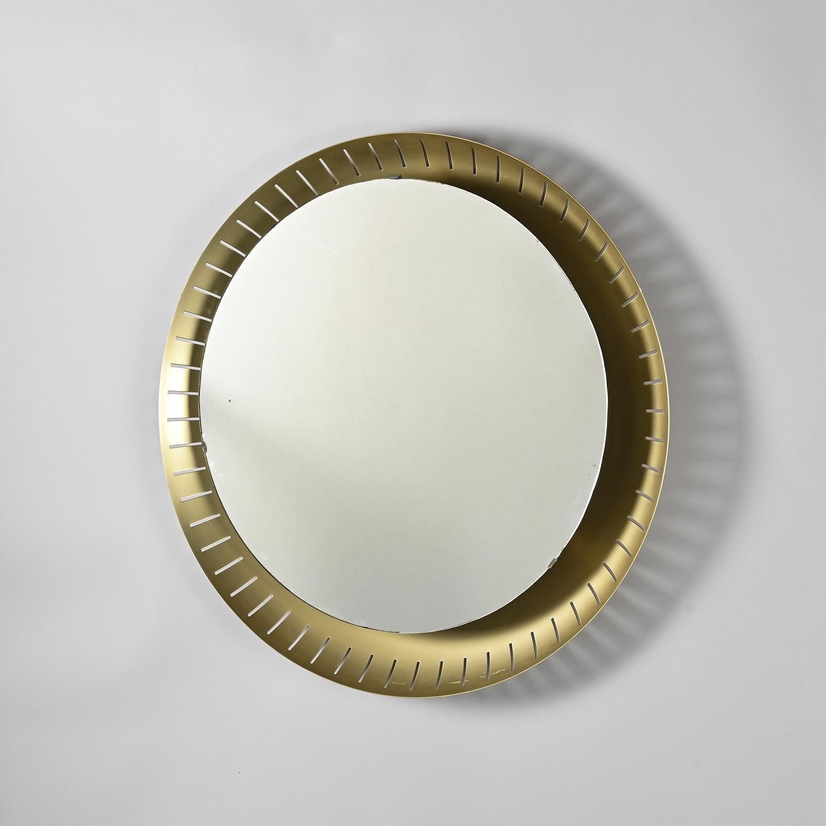 Retrolit Mirror by Stilnovo, Italy circa 1960 For Sale 2