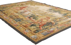 Return from the Hunt: A Regal Chinese Aubusson Tapestry of Aristocratic Leisure