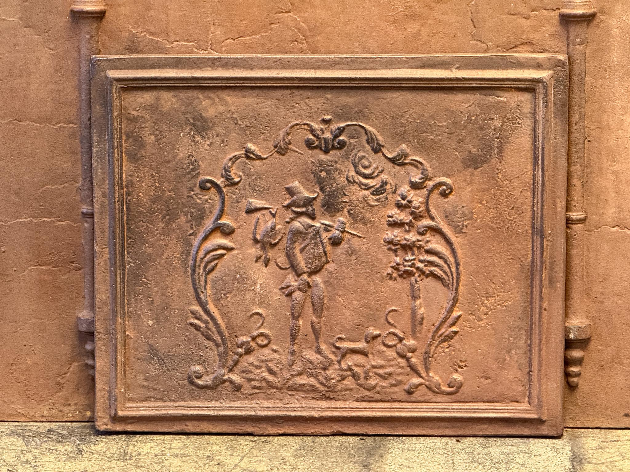 Return from the Hunt Fireback, France, Napoleon III Style, 20th Century In Good Condition For Sale In Soest, NL