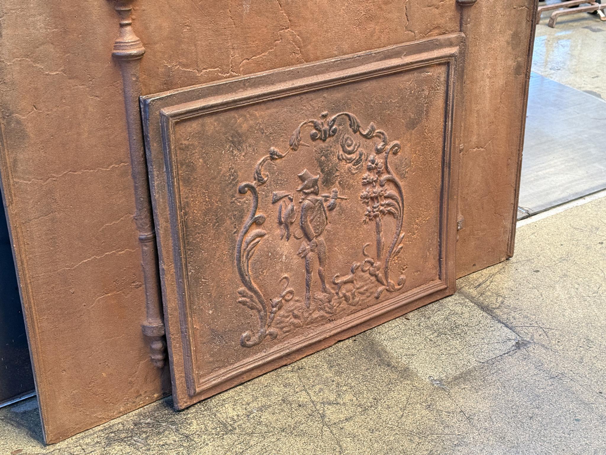 Iron Return from the Hunt Fireback, France, Napoleon III Style, 20th Century For Sale