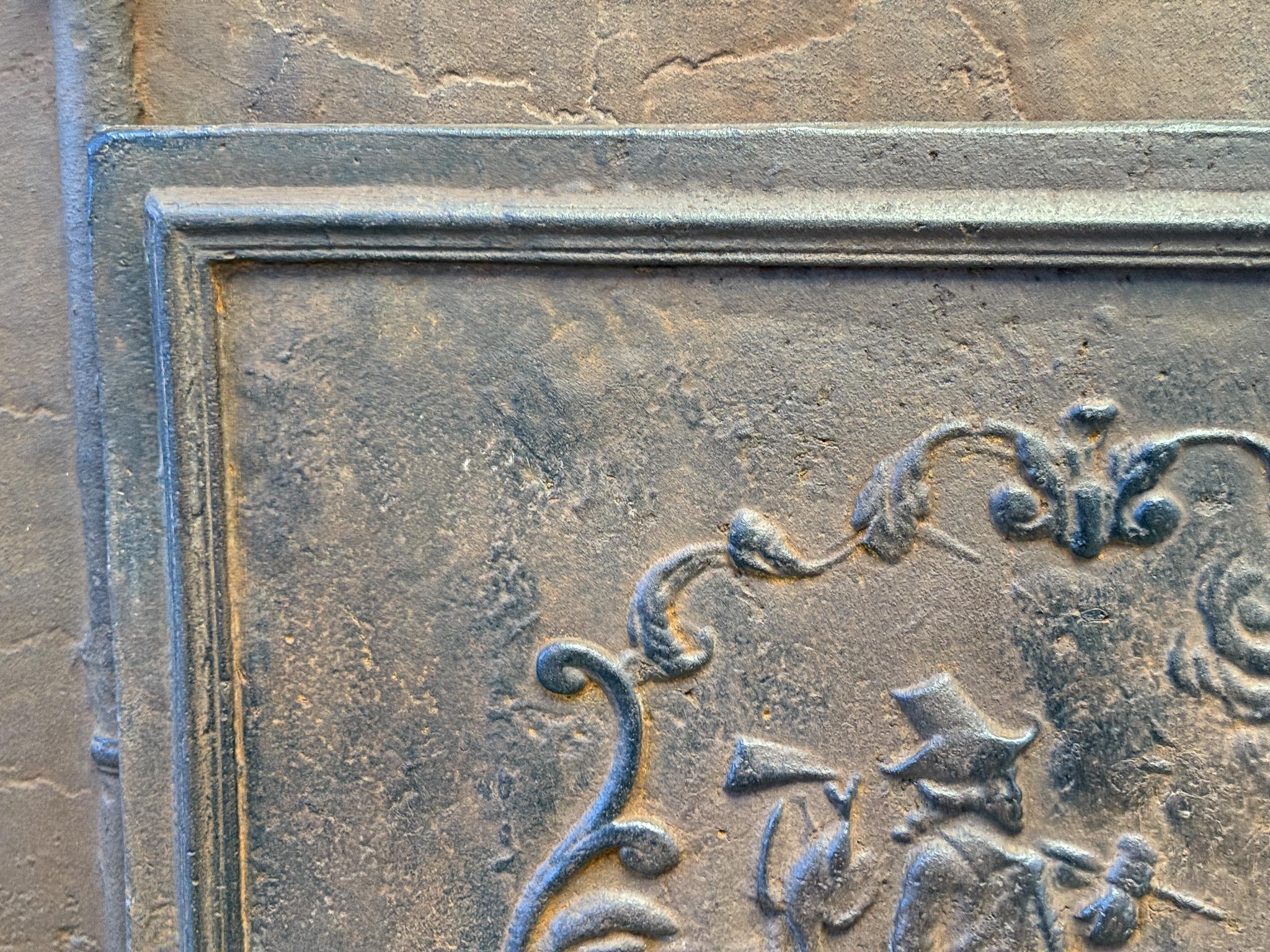Return from the Hunt Fireback, France, Napoleon III Style, 20th Century For Sale 3