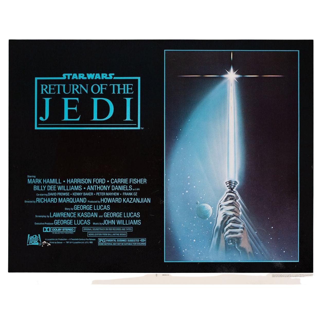 Return of the Jedi 1983 U.S. Half Sheet Film Poster For Sale