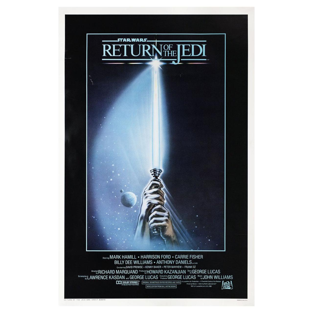 "Return of the Jedi" 1983 U.S. One Sheet Film Poster