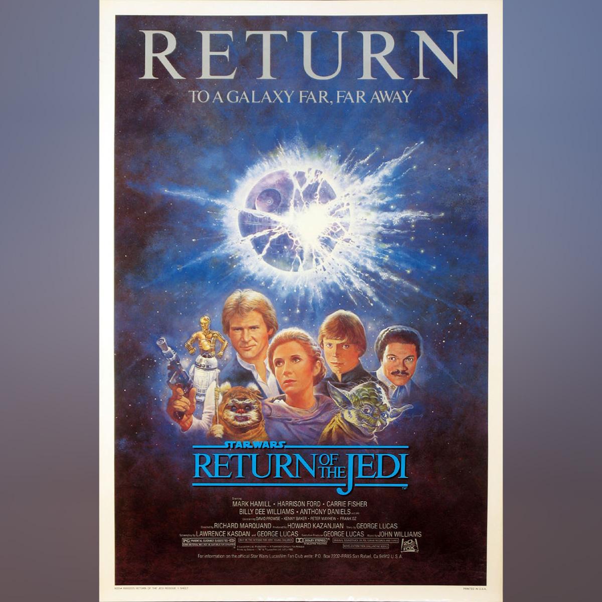 American Return Of The Jedi ‘1985R’ Poster For Sale