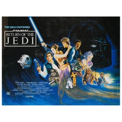 Vintage Return of the Jedi Original UK Film Poster, 1983