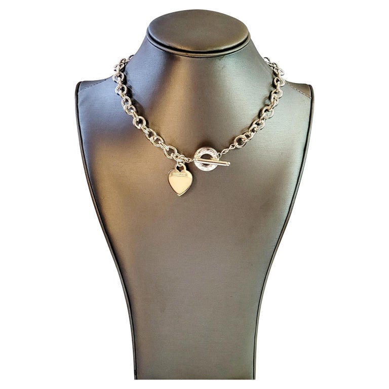 Choker Necklace Tiffany Co 925 Silver Heart Necklace Tiffany