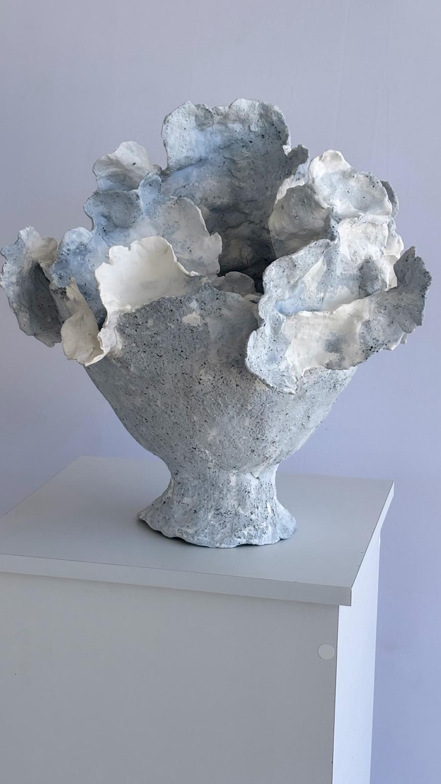 This vessel embodies the endless cycles of life—a quiet rhythm of return and renewal. It speaks of coming back to the source, to the center of being where memory and spirit gather and flow. Like the sky that renews itself with every dawn, we too are