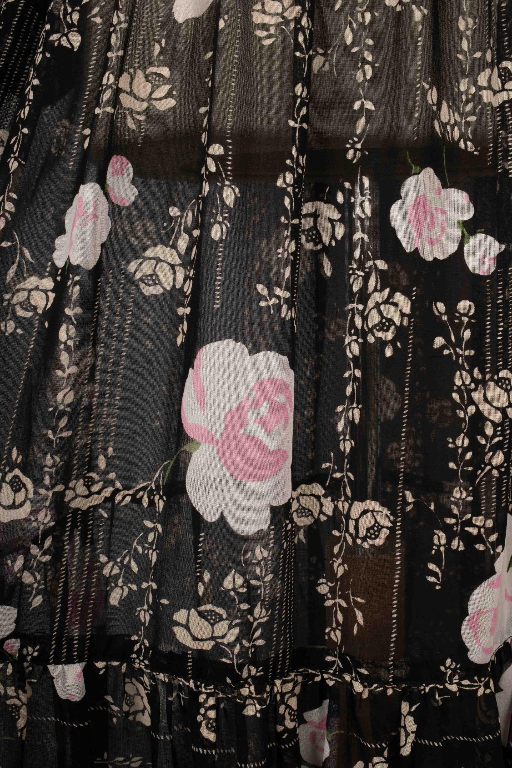 Rety Long Black Veil Dress Couture For Sale 3