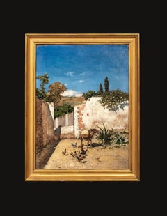 Malaga Street Scene, 19th Century