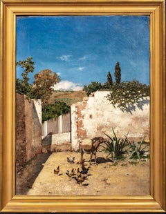 Malaga Street Scene, 19th Century