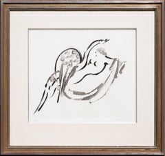 Vintage "Leda and the Swan" Abstract Modern Mythological Lithograph Edition 93/100