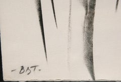 Leda and the Swan No. 10, Framed Minimalist Nude Lithograph by Reuben Nakian