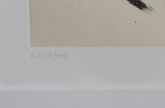 Leda and the Swan No. 8, Minimalist Etching by Reuben Nakian