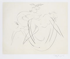 « Nymph and Goat 3 (Black) », tirage signé par Reuben Nakian