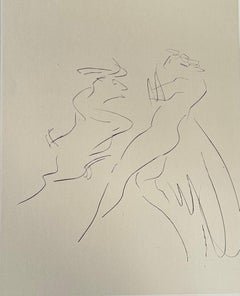 Reuben Nakian, "Nymph and Goat 1", hand signed etching