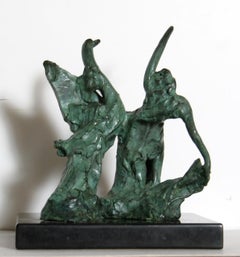 Leda and the Swan, Bronze Sculpture by Reuben Nakian