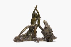 "Leda and the Swan", Bronze Sculpture, Signed and Numbered By Artist