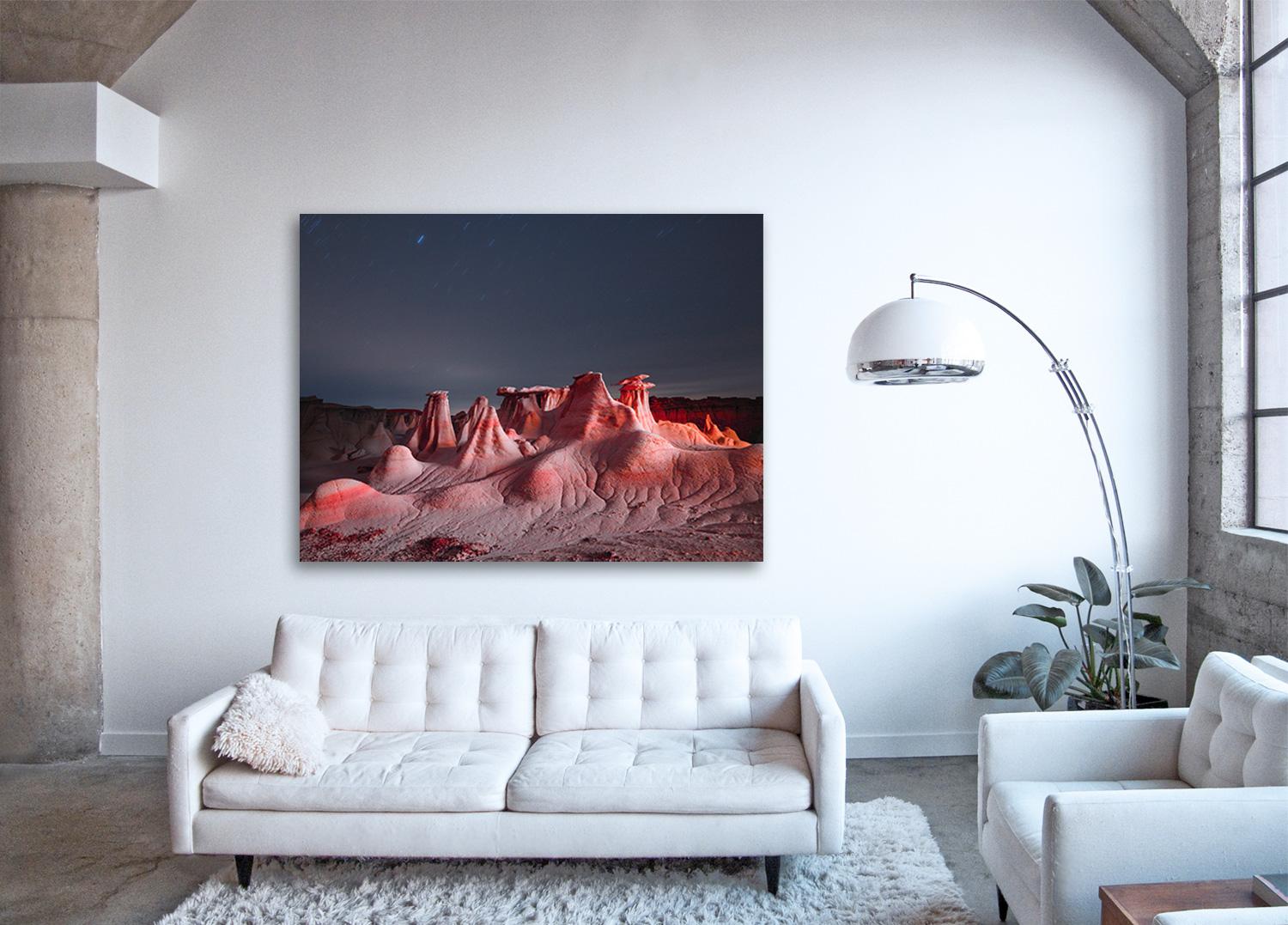 Lux Noctis LN3754 - large format photograph of illuminated nocturnal landscape - Contemporary Photograph by Reuben Wu