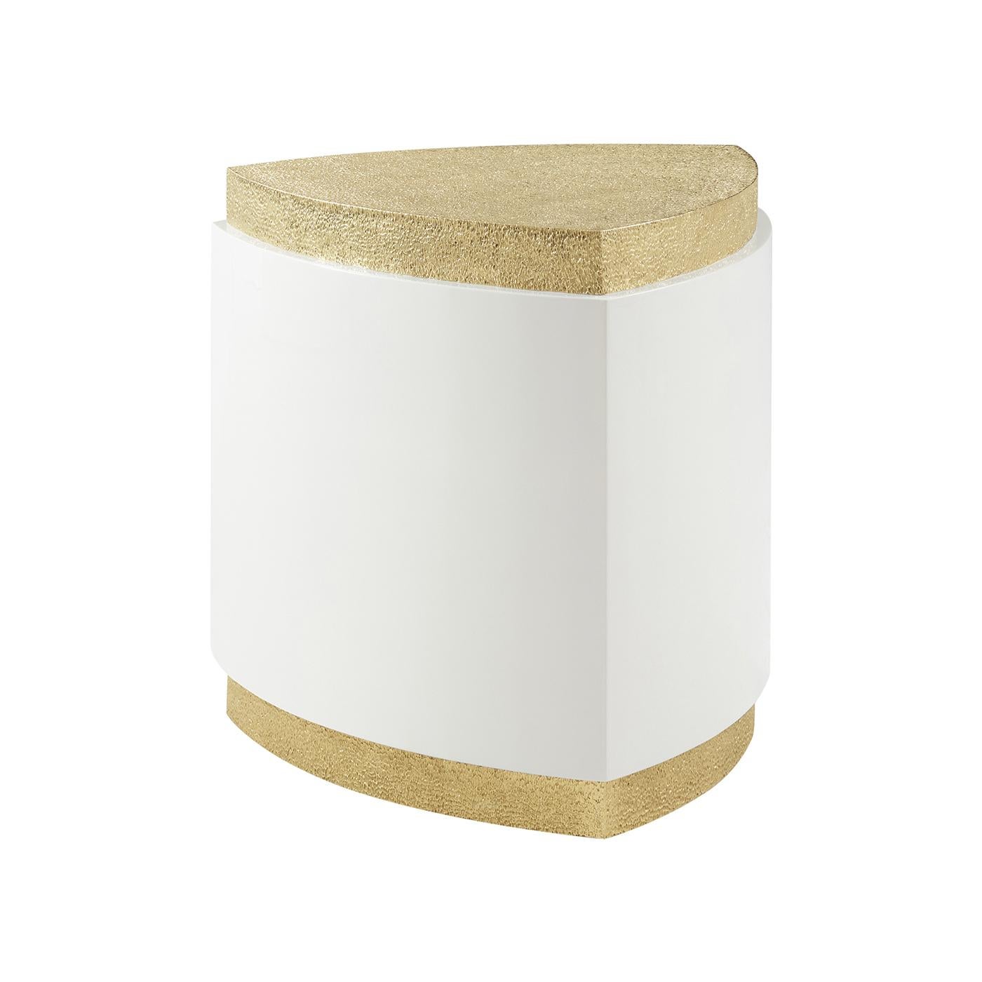 Reuleaux Hollywood Regency Accent Table