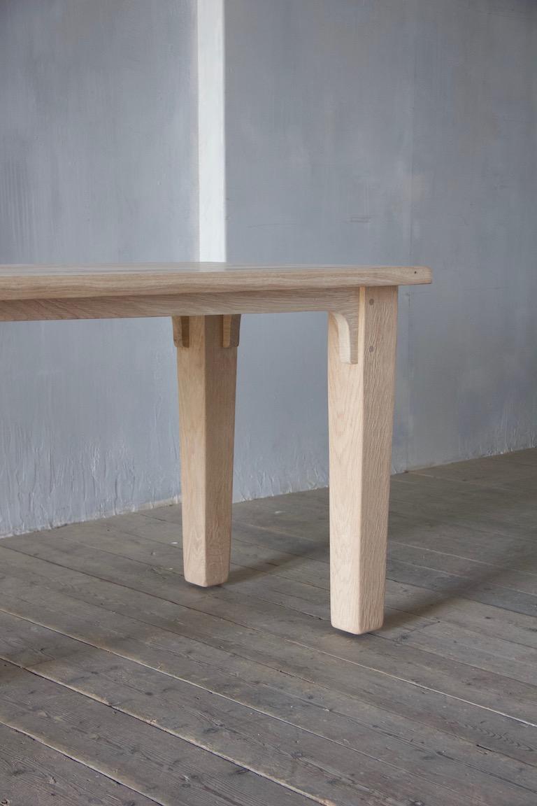 Réunion Table, Ash-Framed Table Inspired by the Provincial Kitchens of France In New Condition For Sale In Stamford, GB