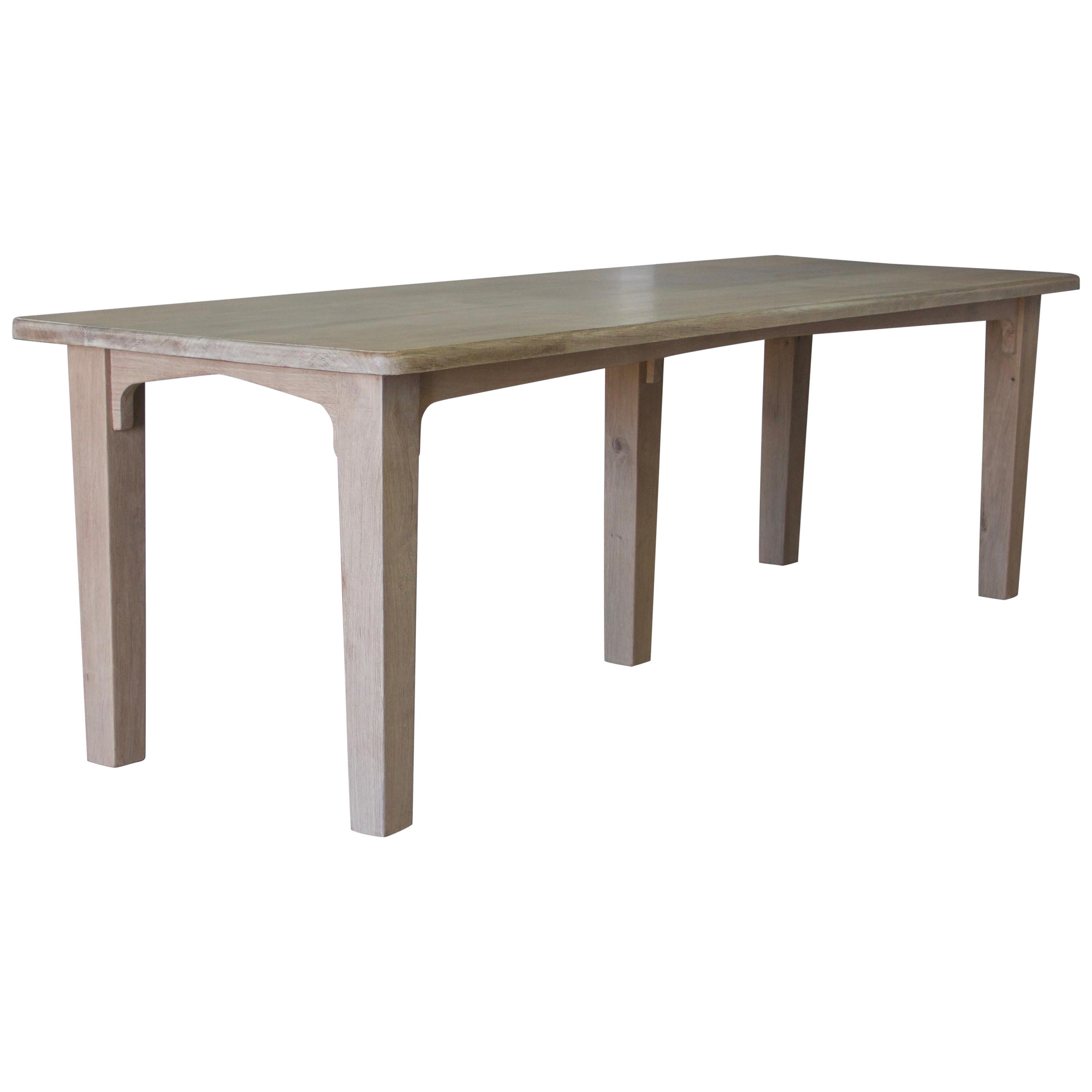 Réunion Table, Ash-Framed Table Inspired by the Provincial Kitchens of France For Sale