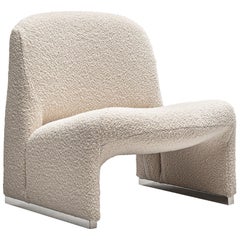 Reupholstered ‘Alky’ Lounge Chair in the Style of Giancarlo Piretti
