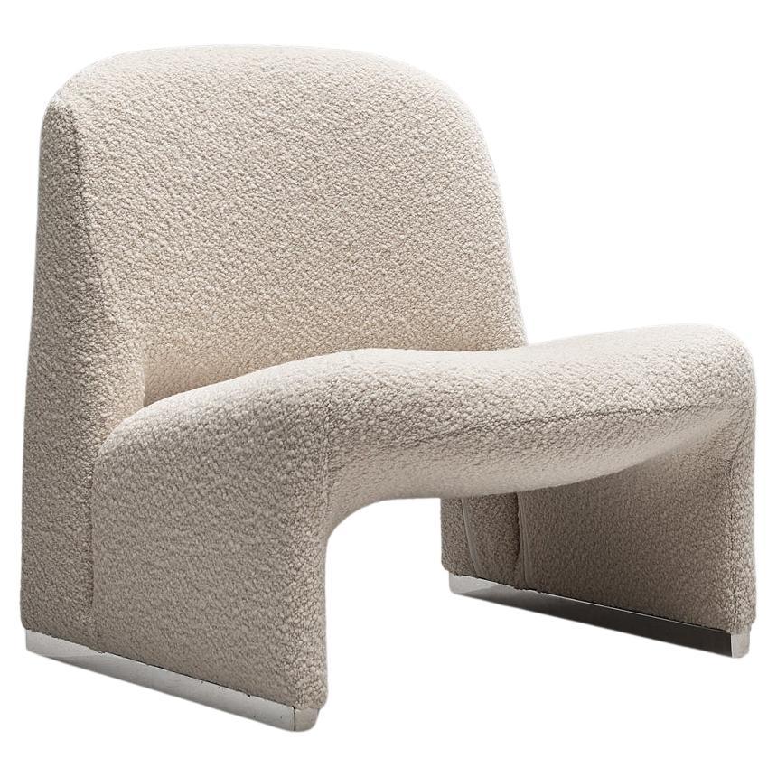 Reupholstered ‘Alky’ Lounge Chair in the Style of Giancarlo Piretti 