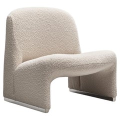 Silla de salón "Alky" retapizada al estilo de Giancarlo Piretti