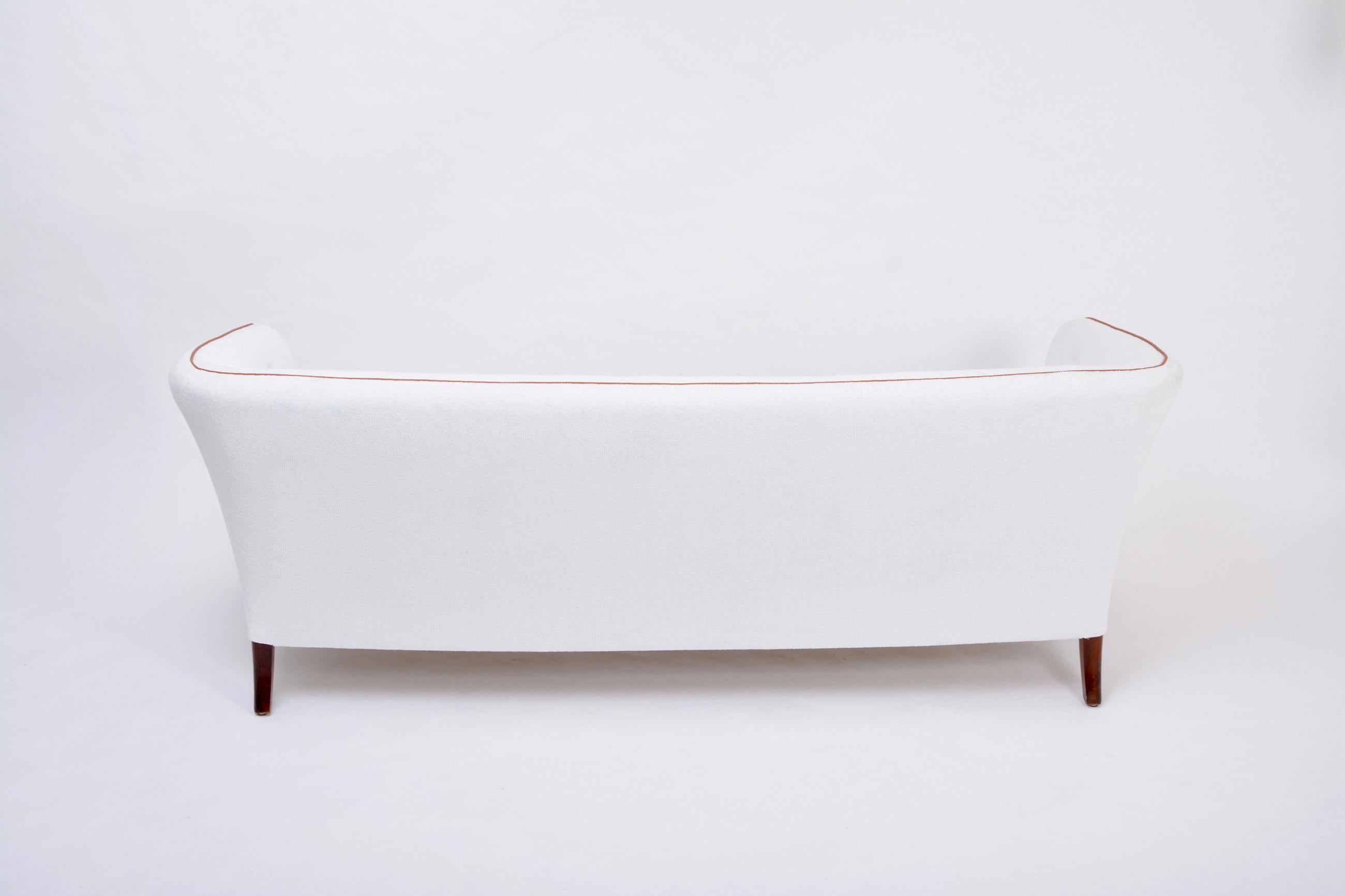 Reupholstered Danish Mid-Century Modern Three-Seat Sofa by Ludvig Pontoppidan 3