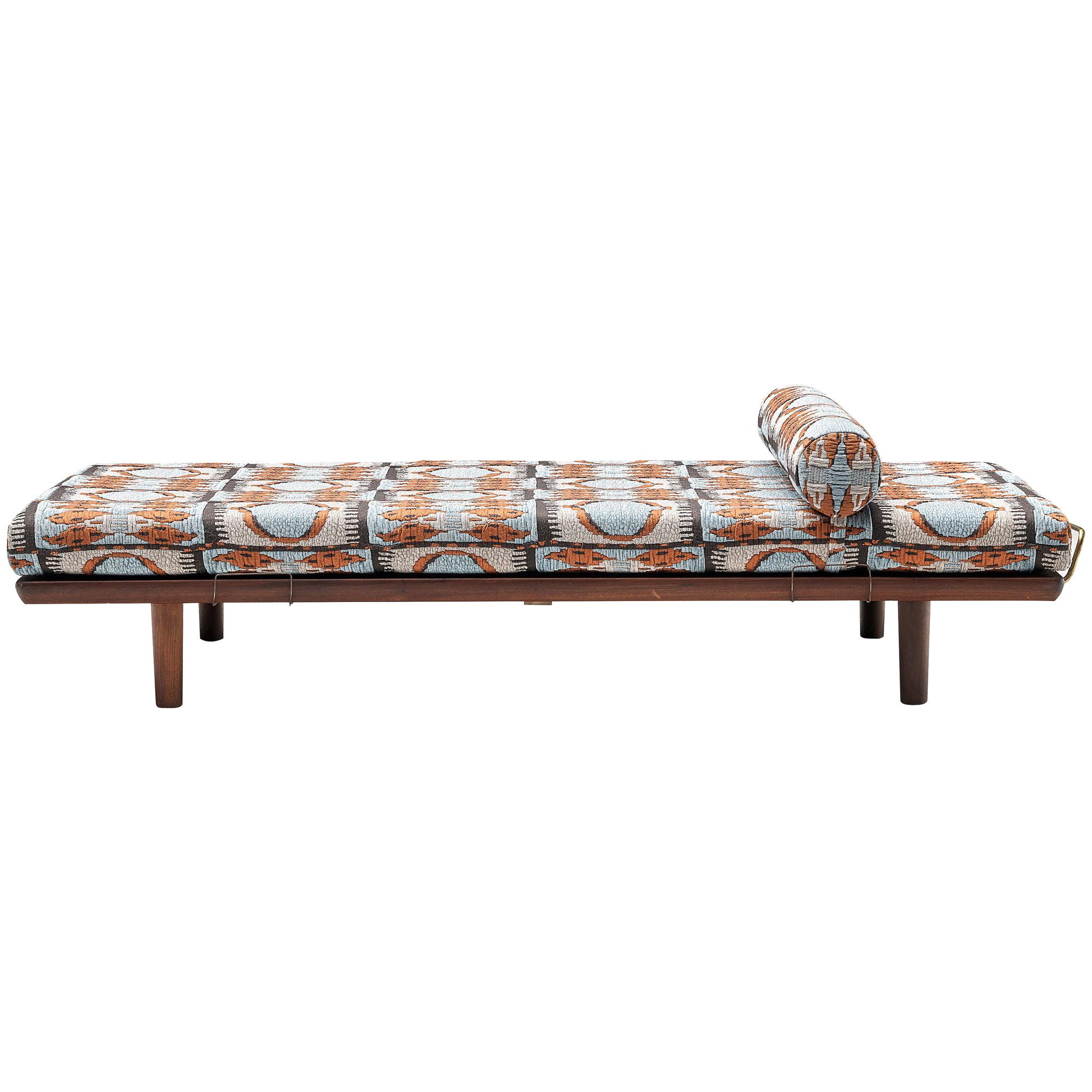 Reupholstered Daybed in Pierre Frey by Hans Wegner for GETAMA