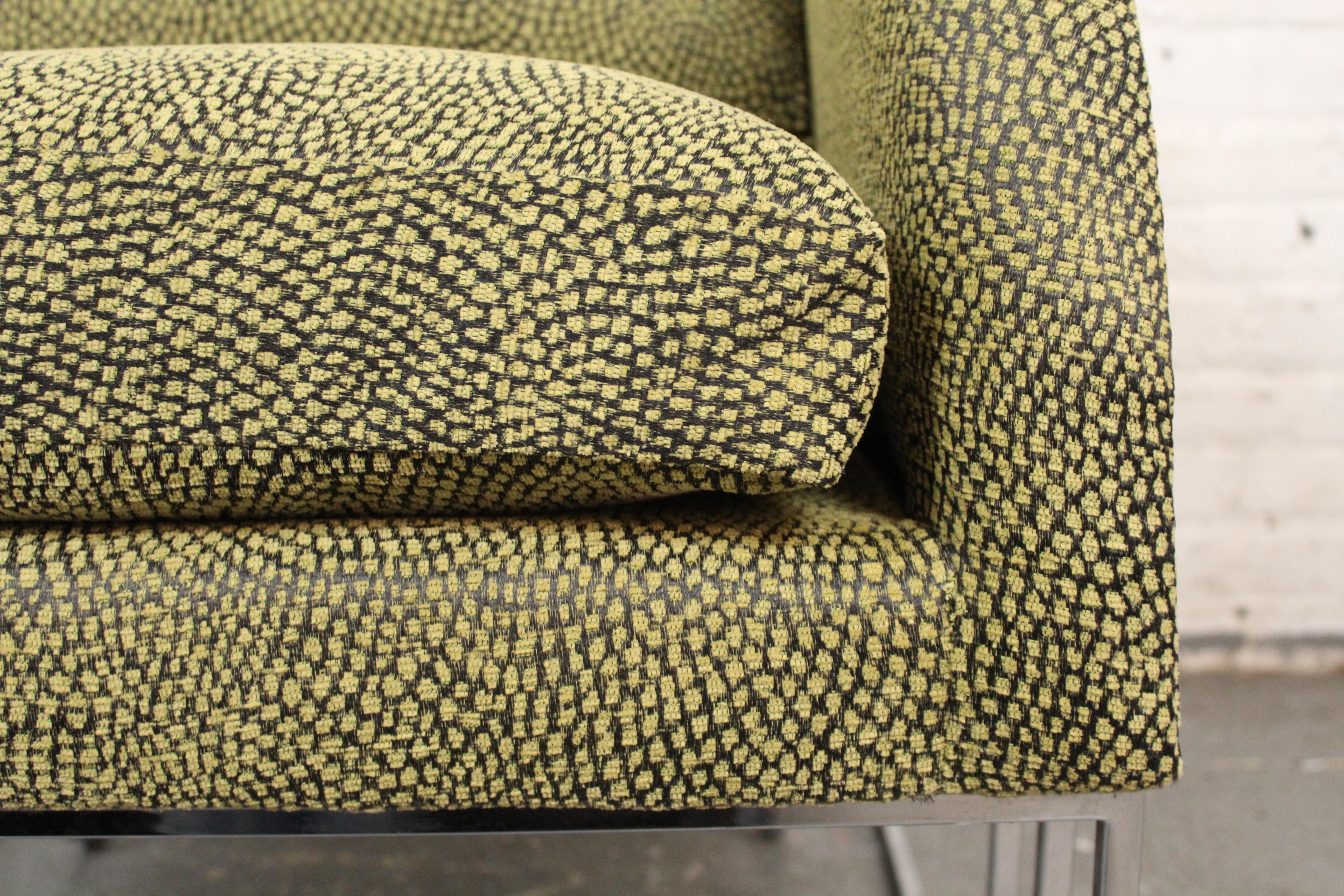 Reupholstered Deco Revival Club Chair by George Mergenov for Weiman For Sale 7